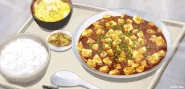 Mapo Doufu Meal served