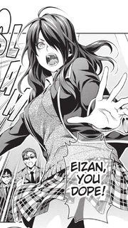 Rindō barges in on Eizan and Soma's waiting room