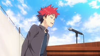 Sōma begins his opening speech