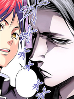 Sōma and Azami glancing each other