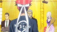 Leonora calling Soma a tease, as he prepares to serve his dish. (Episode 33)