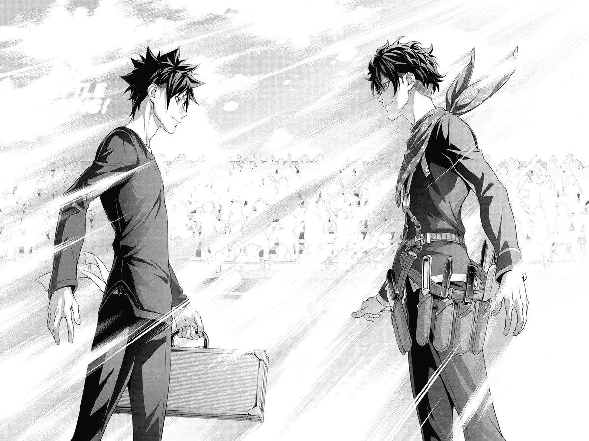 Asahi Saiba Vs Sōma Yukihira Semifinal Blue Shokugeki No Soma Wiki Fandom Asahi Saiba Vs Sōma Yukihira Semifinal Blue Shokugeki No Soma Wiki Fandom