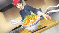 Soma serves the Transforming Furikake Gohan (anime)