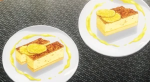 Original dish (top right) & imitation dish (bottom left).