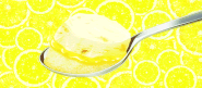 Piece of Lemon Curd Italiano Semifreddo