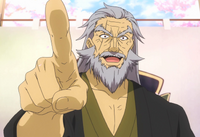 Senzaemon during his speech