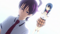 Megumi gets downplayed by Miyoko (anime)