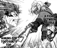 Soma Akira fight.png (1,020 KB) A metaphoric image of Sōma and Akira's culinary battle. (Chapter 59)