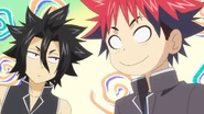 Ryo & Soma.png (1.8 MB) Ryo telling Soma not to say to the Nakiri cousins they're close to each other. (Episode 48)