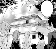 Megumi leads the Nakiri group to the dorm.png (618 KB) Ryō and co reach the Polar Star Dormitory. (Chapter 137)