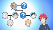 Soma figuring out the Nakiri Family Tree after seeing Soe Nakiri for the first time. (Episode 54)