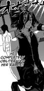 Ryō walks away after defeating Megumi. (Chapter 72)