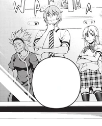 Satoshi praises Sōma's dish