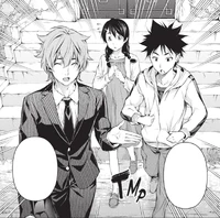 Sōma and Megumi follow Satoshi