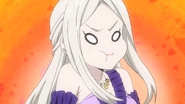 Leonora's cartoonish reaction, after thinking Erina calls her "obaa-sama" (Episode 33)
