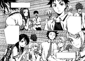 Megumi alongside the other contenders for the election. (Chapter 47)