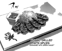 Aigamo Grilled with Spices.png (381 KB) Aigamo Grilled with Spices as depicted in the manga