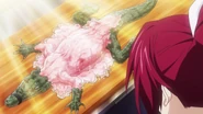 The skinned alligator as depicted in the anime