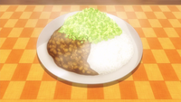 Curry Soy-Natto Rice (anime)