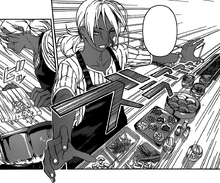 Akira preparing test dishes