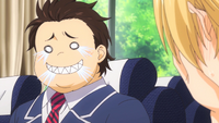 Isami laughing at Takumi