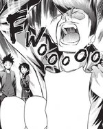 Kanichi panics, thinking about the situation