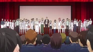 Gin Dōjima explains the rules of the training camp. (Episode 8)