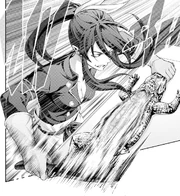 Rindō butchering the alligator