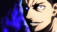 Gin pressures Kojirō to accept the Shokugeki. (Episode 11)