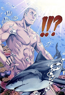 Gin is submerged by Ryō's dish