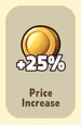 Price Increase +25%