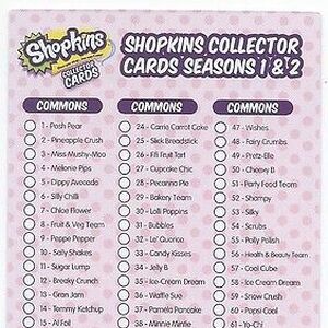 Checklist 1 Shopkins Collector Cards Wiki Fandom See when the shoppies and shopkins are headed to a city. shopkins collector cards wiki fandom