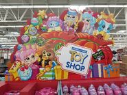 Kindi Kids Donatina on Wal-Mart's 2019 Christmas standee.