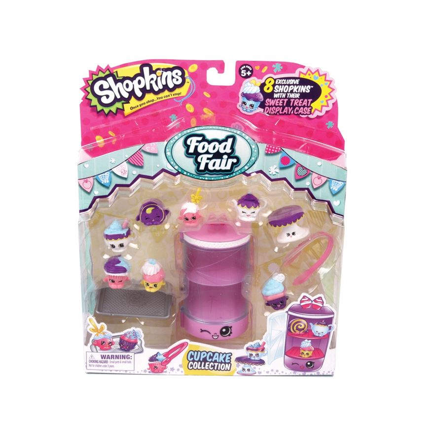 SHOPKINS FOOD FAIR COLLECTION SETS CUPCAKE CANDY FAST FOOD COOL & CREAMY PACKS 