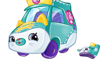 Cutie Car Shopkins Season 1, PEELY APPLE WHEELS