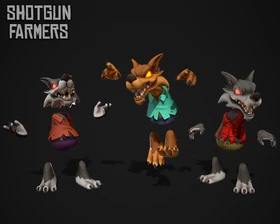 Werewolfs 3D Models made by Jules Joire