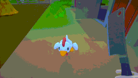 Hunter kill chicken and win