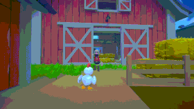 Player throws an egg at a player