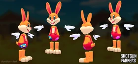 Red Bun Bun 3D model made by Arnaud Tegny