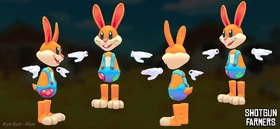 Blue Bun Bun 3D model made by Arnaud Tegny