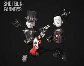 Bok 'N' Roller and Bok Star render made by Jules Joire