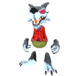 Lumberjack wolf skin