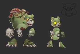 Zombear concept made by Élisa Maillard