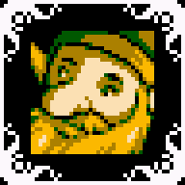 Older version of Yoppler's portrait in King of Cards.