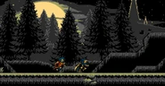 Luan's sprite with the "NO&SEPIA" cheat code.