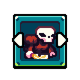 Joustus card skeletonRed