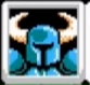 Shovel Knight's portrait from the original Kickstarter