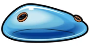 Shovel of Hope key art, which depicted Blorb as blue instead of green.