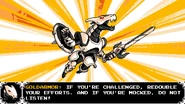 Dragon Goldarmor victory screen in Showdown.