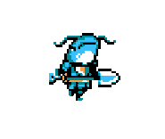 Animated running sprite.